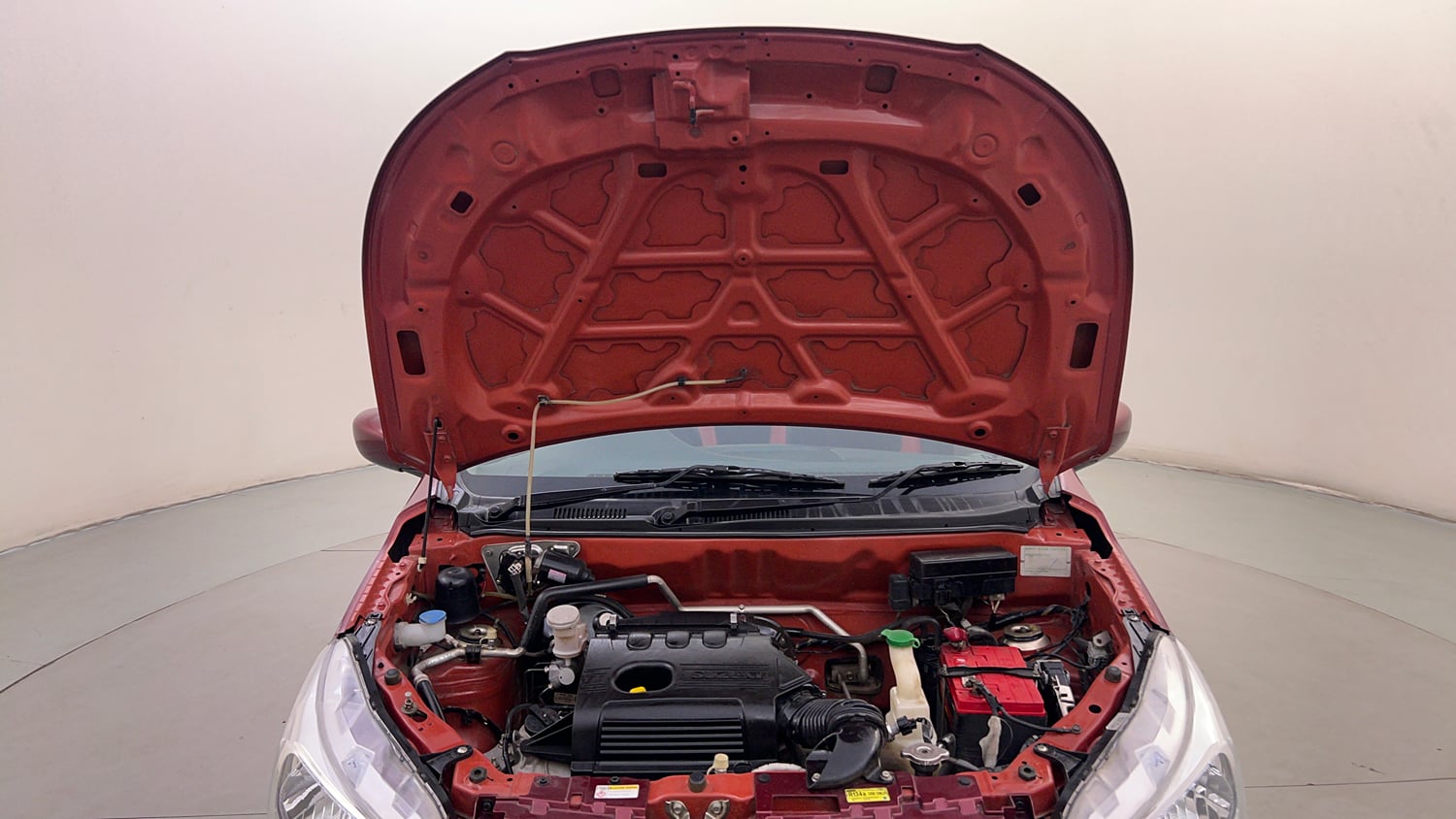Used 2015 Maruti Suzuki Alto K10 VXi AMT Petrol Automatic engine ENGINE & BONNET OPEN FRONT VIEW