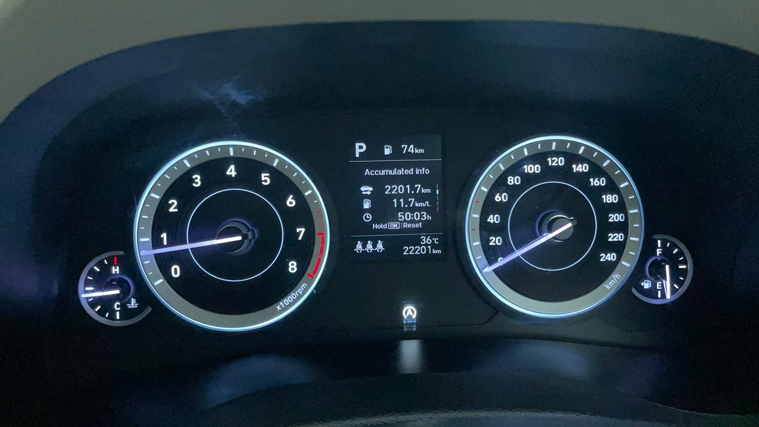 Used 2023 Hyundai Creta SX 1.5 Petrol IVT Petrol Automatic interior CLUSTERMETER VIEW