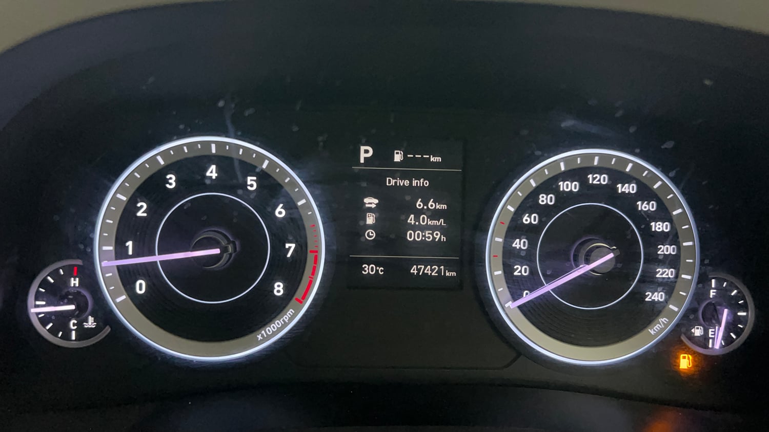 Used 2021 Hyundai Creta SX 1.5 Petrol IVT Petrol Automatic interior CLUSTERMETER VIEW