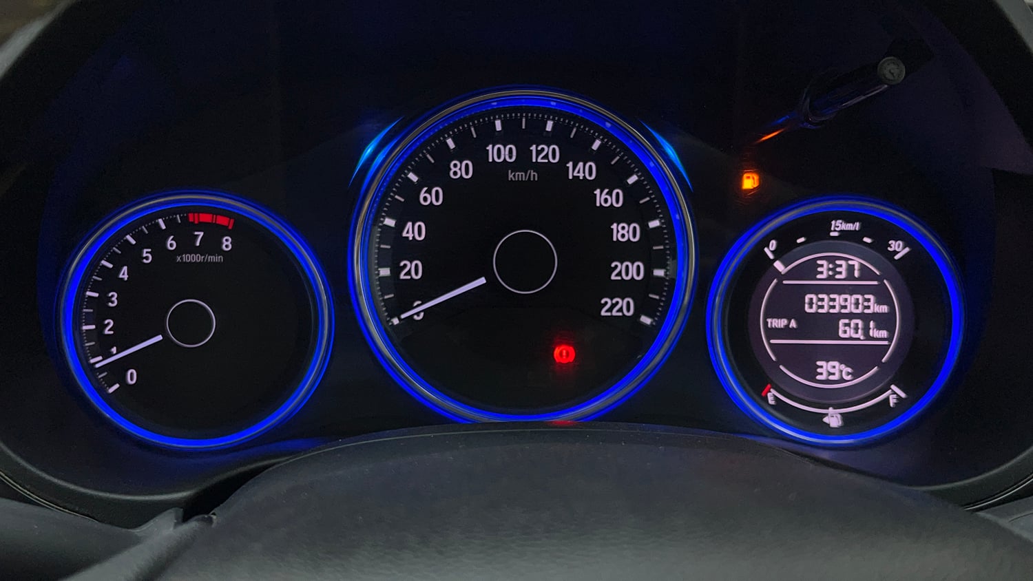 Used 2017 Honda City V Petrol Manual interior CLUSTERMETER VIEW