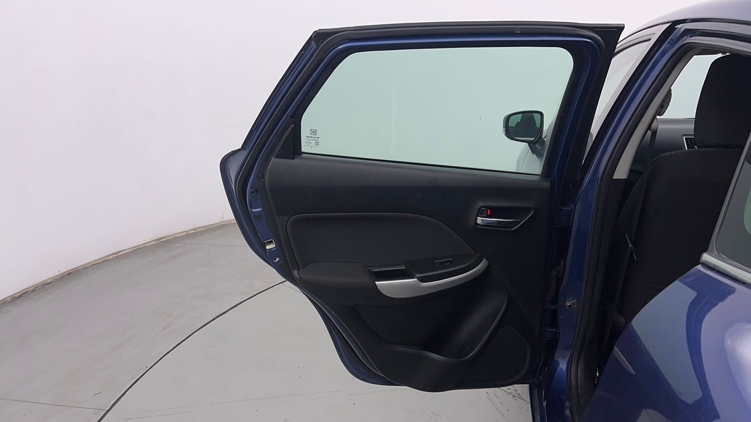 Used 2018 Maruti Suzuki Baleno Zeta 1.3 Diesel Manual interior LEFT REAR DOOR OPEN VIEW