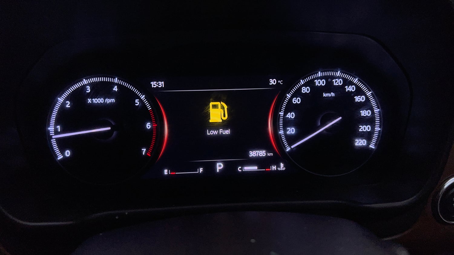 Used 2022 Mahindra Scorpio N Z8 L Petrol AT 7 STR Petrol Automatic interior CLUSTERMETER VIEW
