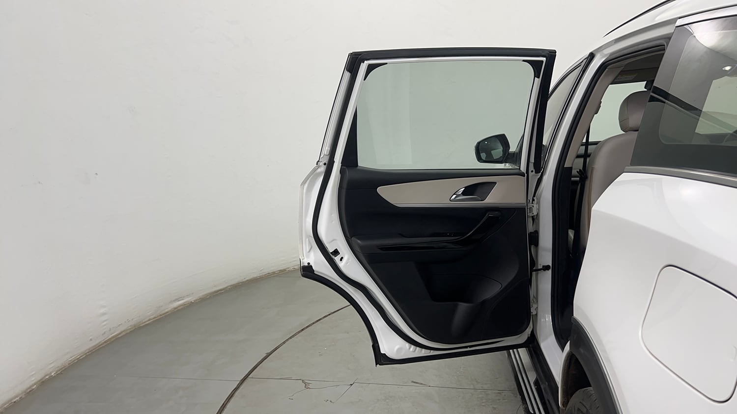 Used 2022 Mahindra XUV700 AX 7 Petrol AT 7 STR Petrol Automatic interior LEFT REAR DOOR OPEN VIEW