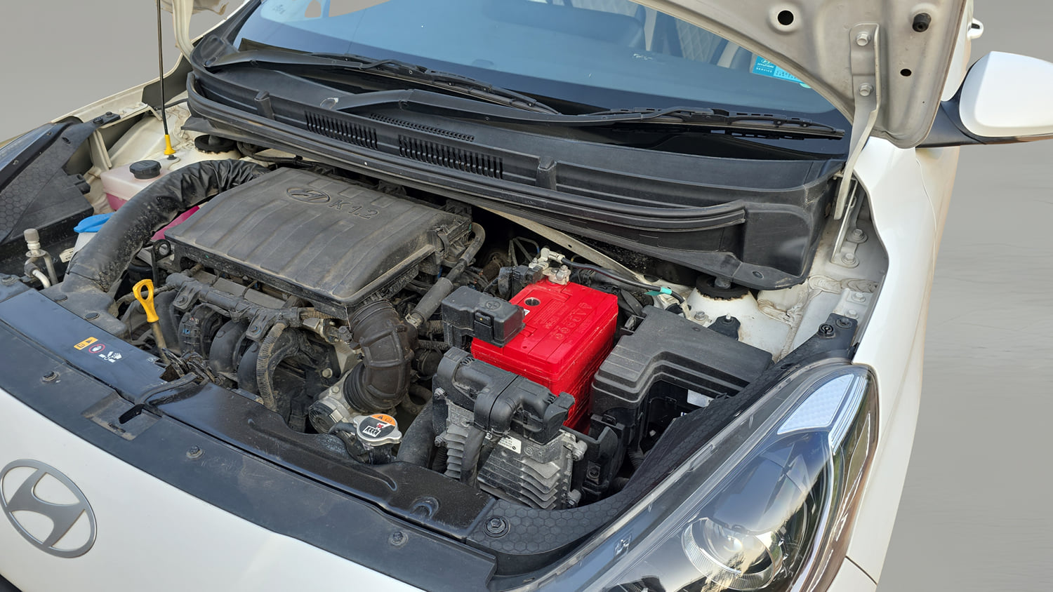 Used 2023 Hyundai Grand i10 Nios Sportz AMT 1.2 Kappa VTVT Petrol Automatic engine ENGINE LEFT SIDE VIEW