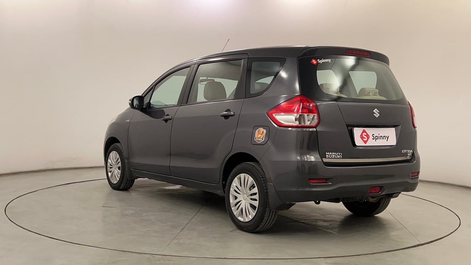 Used 2013 Maruti Suzuki Ertiga Vxi Petrol Manual exterior LEFT REAR CORNER VIEW