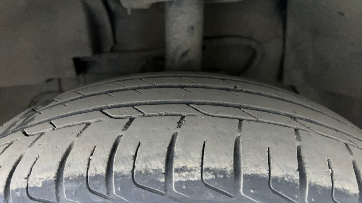Used 2022 Tata Nexon XM (S) Diesel Diesel Manual tyres LEFT FRONT TYRE TREAD VIEW