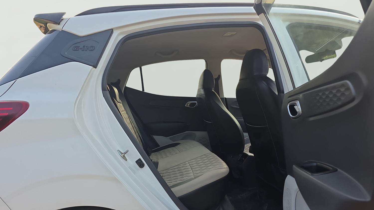 Used 2023 Hyundai Grand i10 Nios Sportz AMT 1.2 Kappa VTVT Petrol Automatic interior RIGHT SIDE REAR DOOR CABIN VIEW