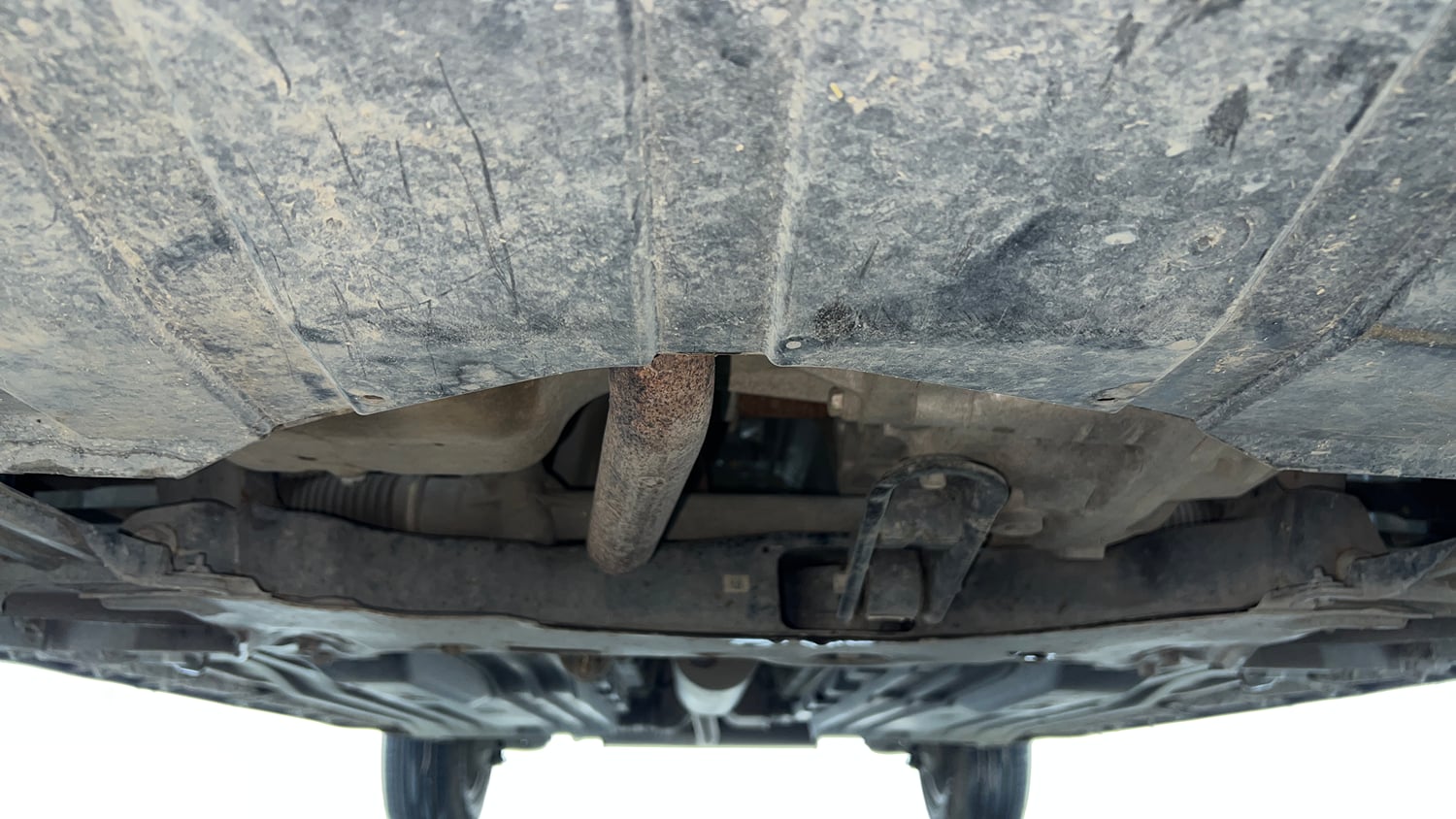Used 2023 Maruti Suzuki Brezza ZXi Plus AT Petrol Automatic extra FRONT LEFT UNDERBODY VIEW