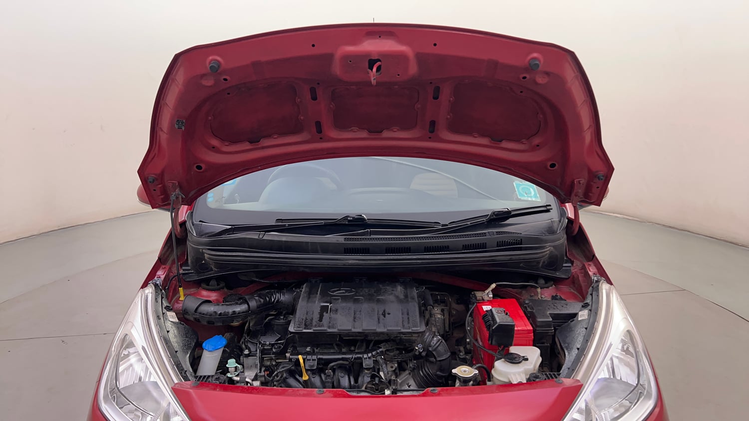 Used 2019 Hyundai Grand i10 Asta 1.2 Kappa VTVT Petrol Manual engine ENGINE & BONNET OPEN FRONT VIEW