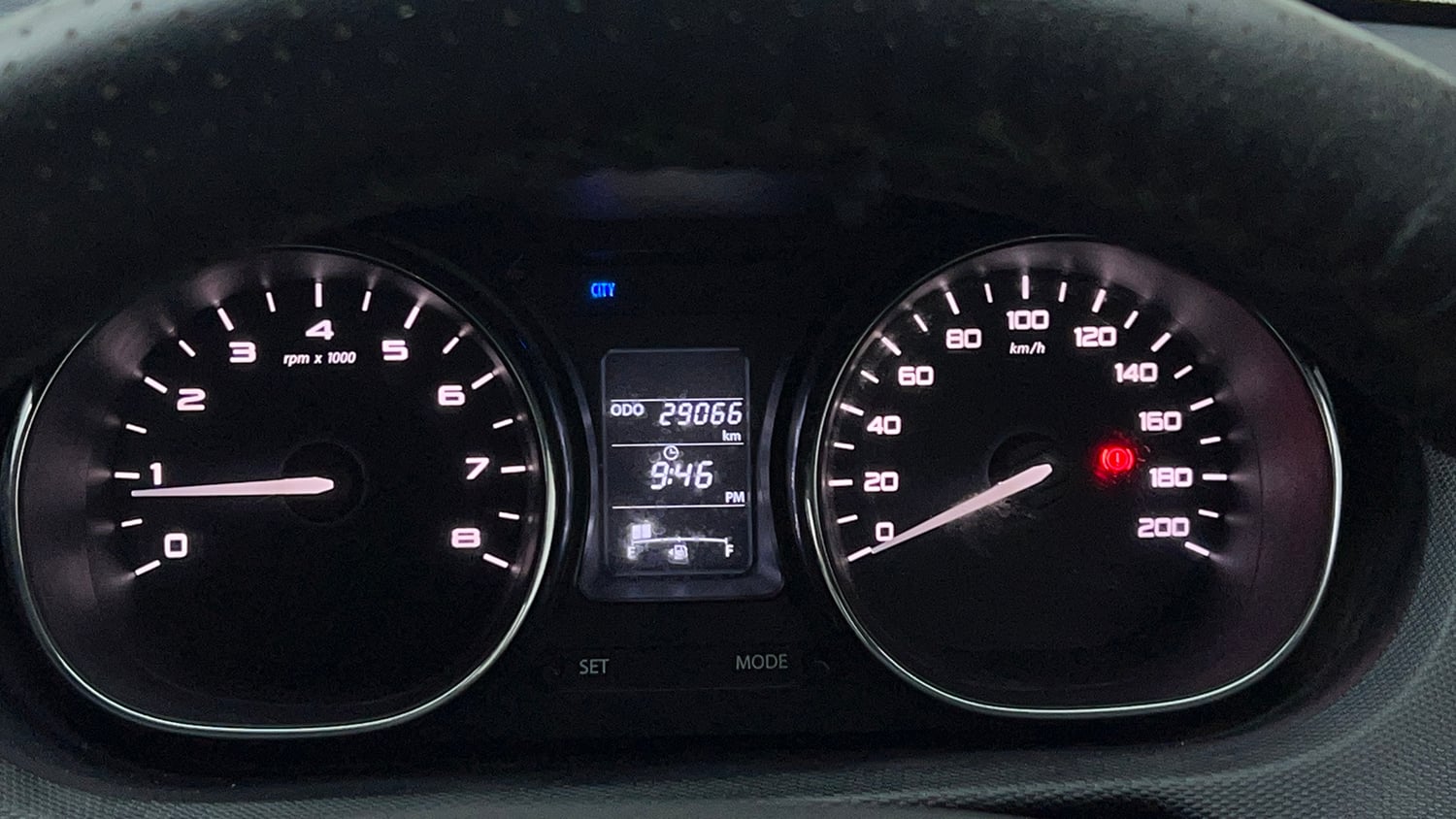 Used 2019 Tata Tiago Revotron XE Petrol Manual interior CLUSTERMETER VIEW