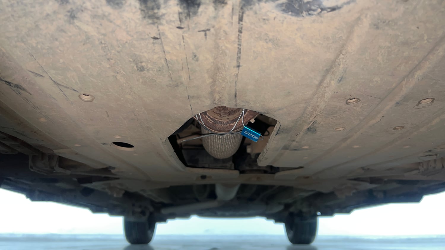 Used 2026 Tata Sierra Pure P MT Petrol Petrol Manual extra FRONT LEFT UNDERBODY VIEW