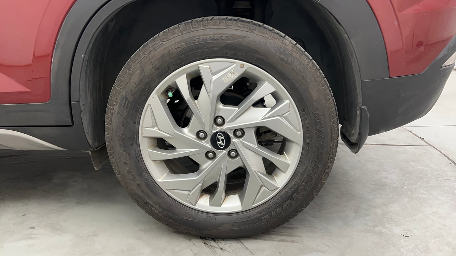 Used 2021 Hyundai Creta SX 1.5 Petrol IVT Petrol Automatic tyres LEFT REAR TYRE RIM VIEW