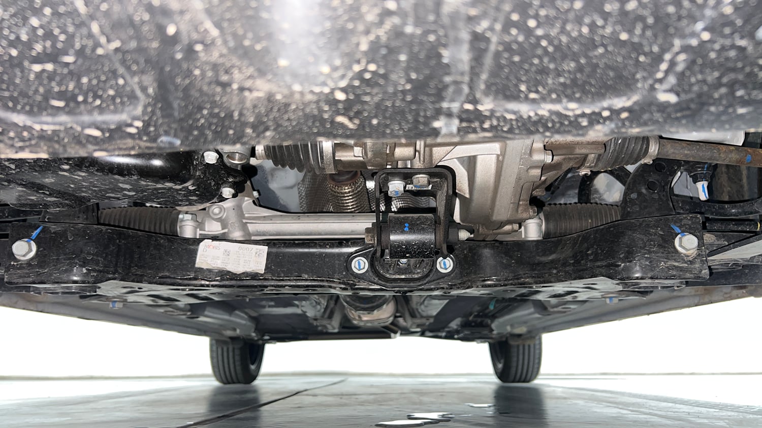 Used 2025 Hyundai New i20 Asta (O) 1.2 MT Petrol Manual extra FRONT LEFT UNDERBODY VIEW