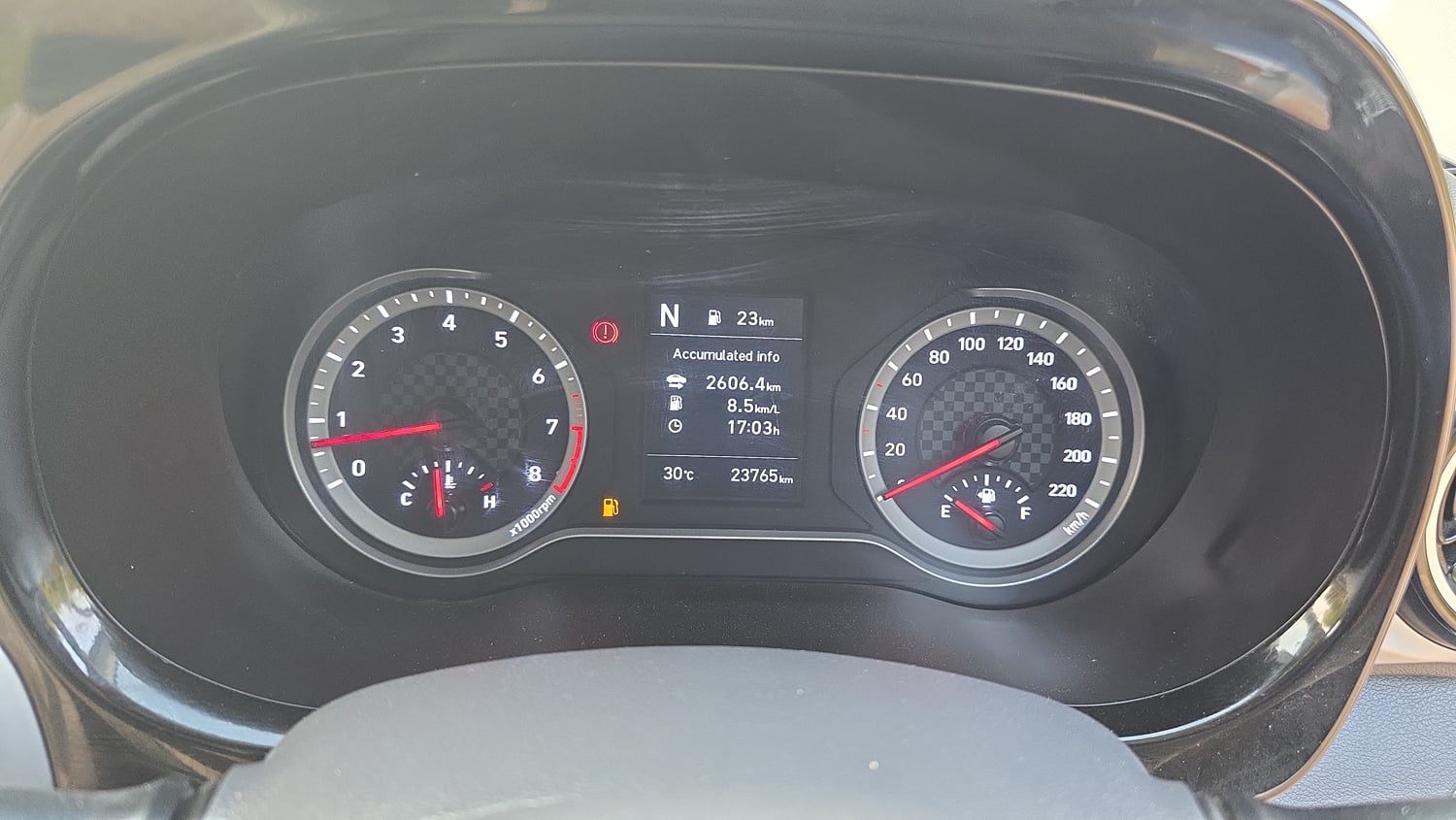 Used 2023 Hyundai Grand i10 Nios Sportz AMT 1.2 Kappa VTVT Petrol Automatic interior CLUSTERMETER VIEW