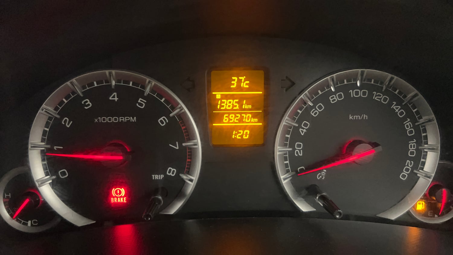 Used 2013 Maruti Suzuki Swift Dzire ZXI Petrol Manual interior CLUSTERMETER VIEW