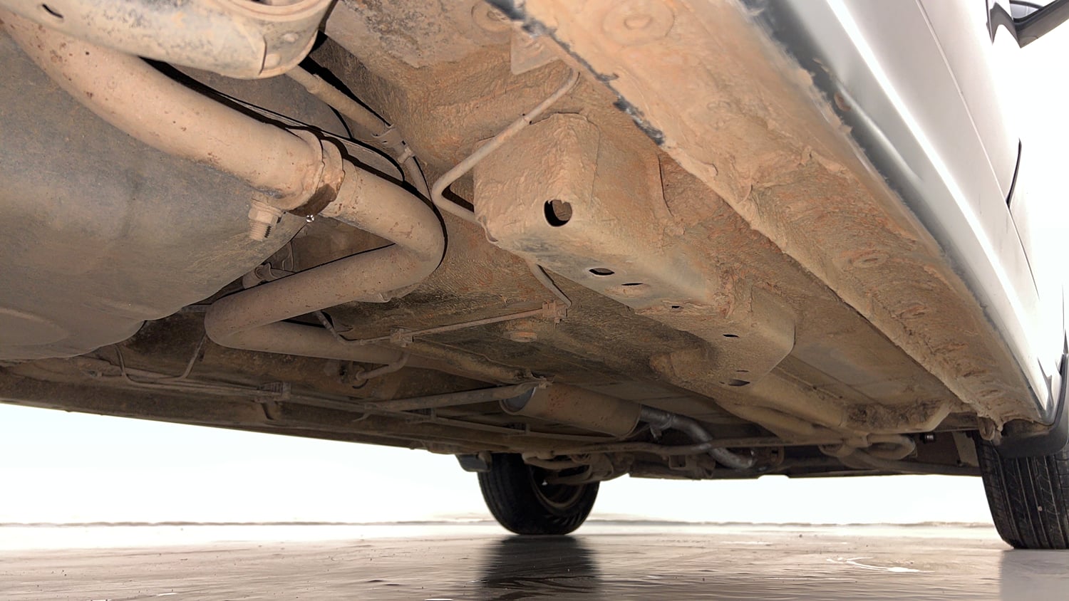 Used 2018 Tata Tigor Revotron XTA Petrol Automatic extra REAR RIGHT UNDERBODY VIEW