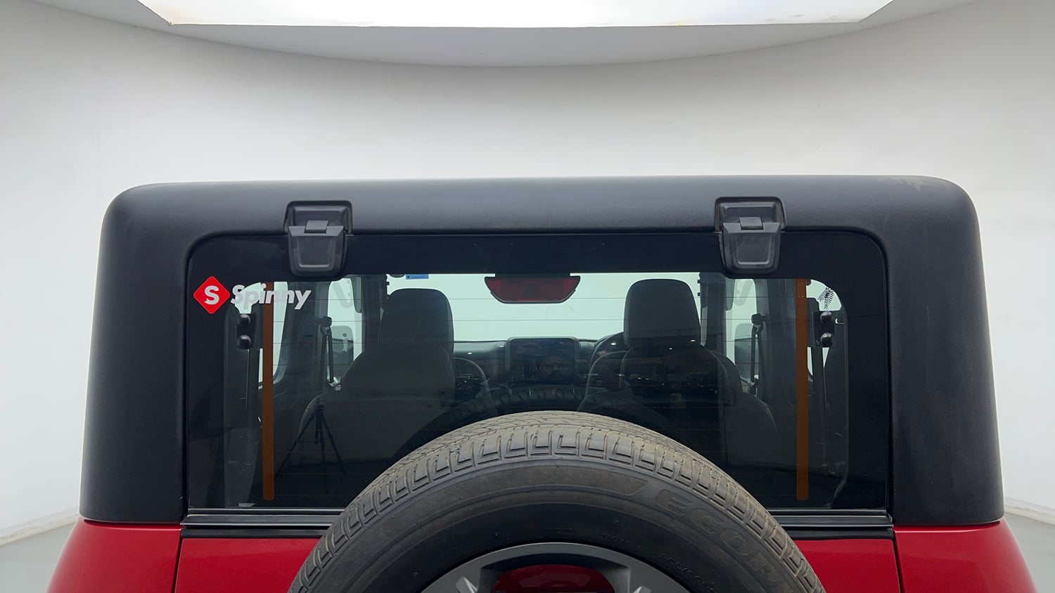 Used 2024 Mahindra Thar LX Hard Top Petrol AT RWD Petrol Automatic exterior BACK WINDSHIELD VIEW
