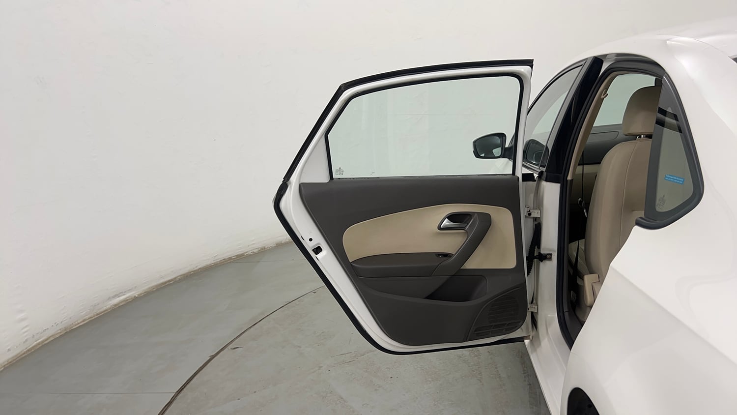 Used 2013 Volkswagen Vento Highline Petrol Petrol Manual interior LEFT REAR DOOR OPEN VIEW