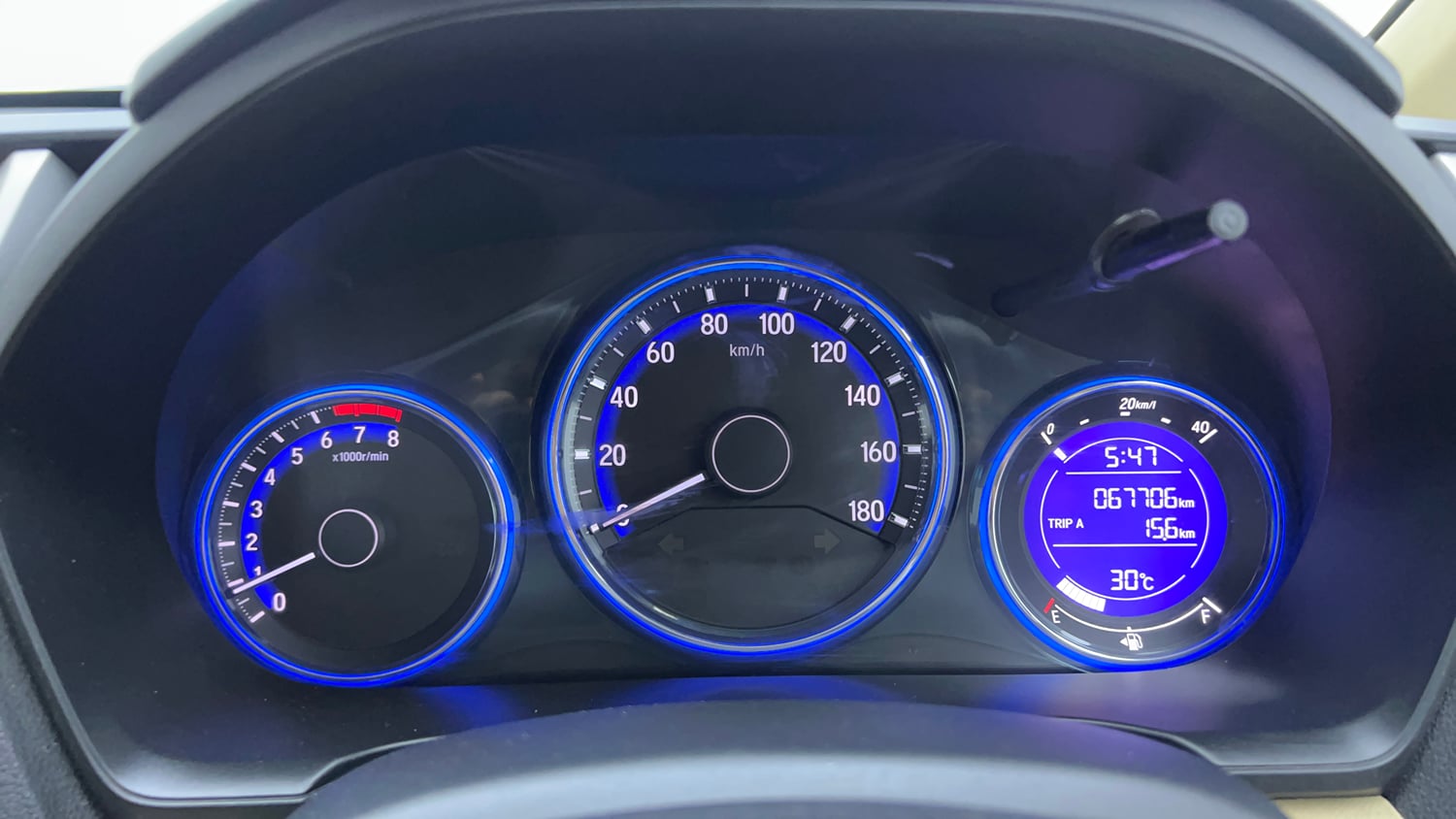 Used 2016 Honda Amaze 1.2 SX i-VTEC Petrol Manual interior CLUSTERMETER VIEW
