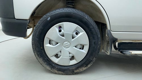 Used 2024 Maruti Suzuki Eeco 5 STR AC Petrol Manual tyres LEFT FRONT TYRE RIM VIEW
