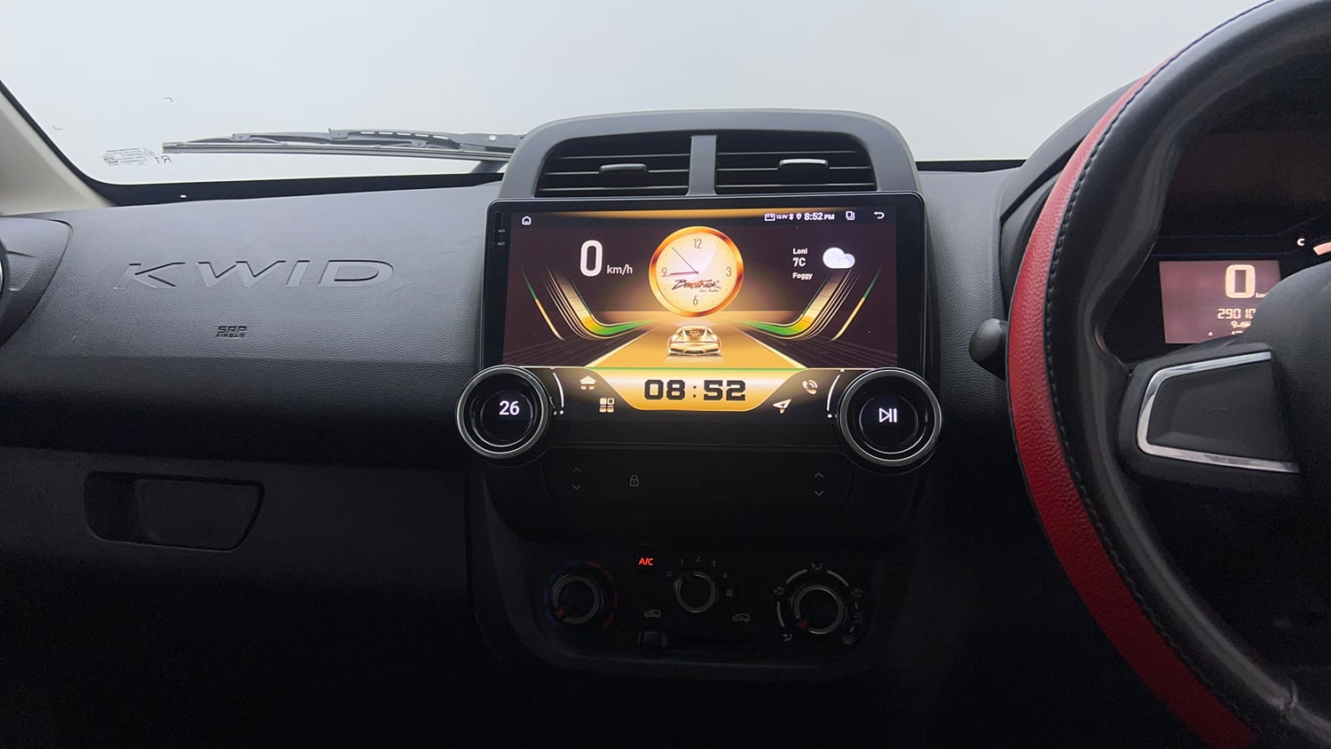Used 2022 Renault Kwid RXT 1.0 Petrol Manual interior MUSIC SYSTEM & AC CONTROL VIEW