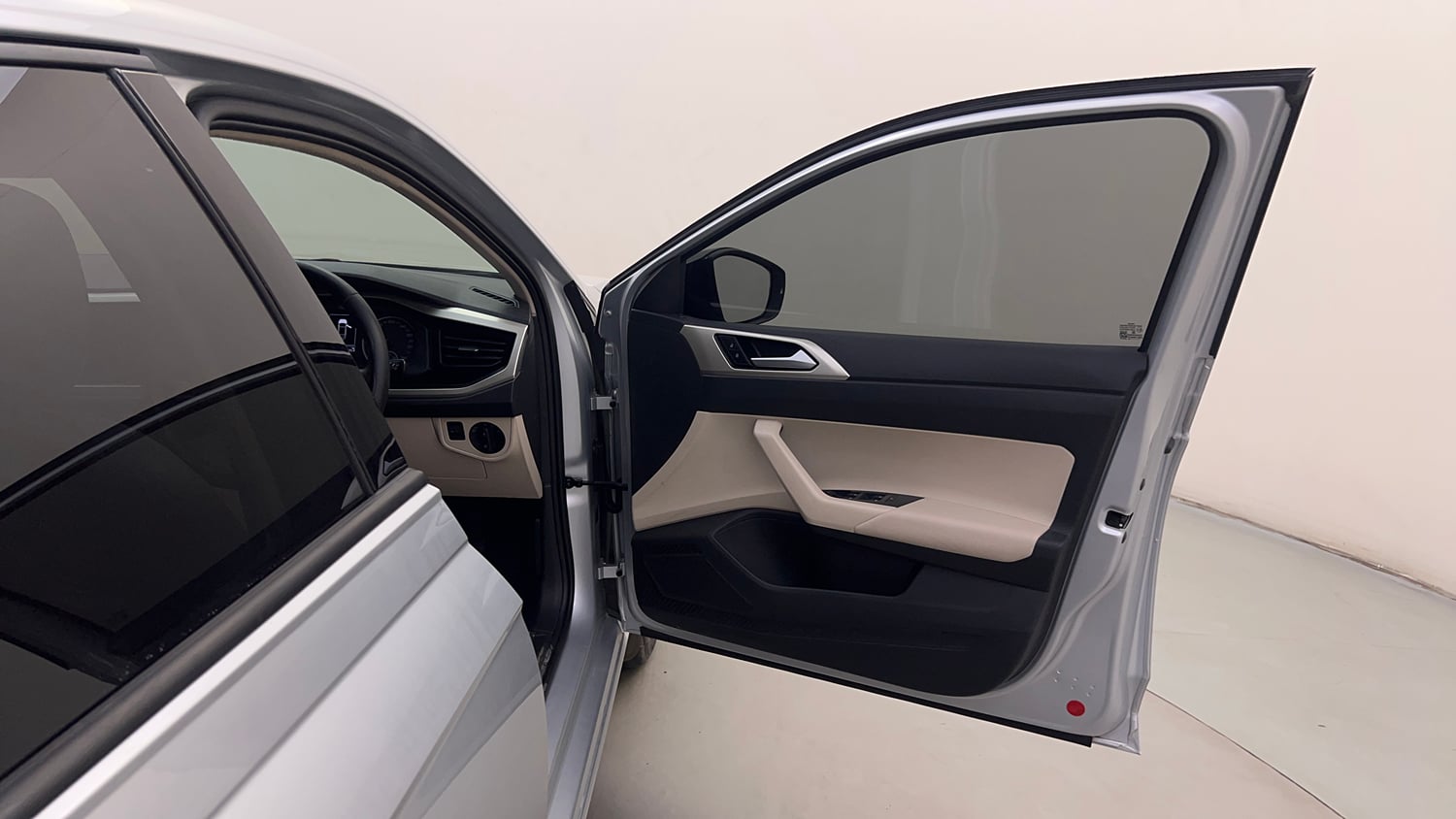 Used 2023 Volkswagen Virtus Highline 1.0 TSI MT Petrol Manual interior RIGHT FRONT DOOR OPEN VIEW