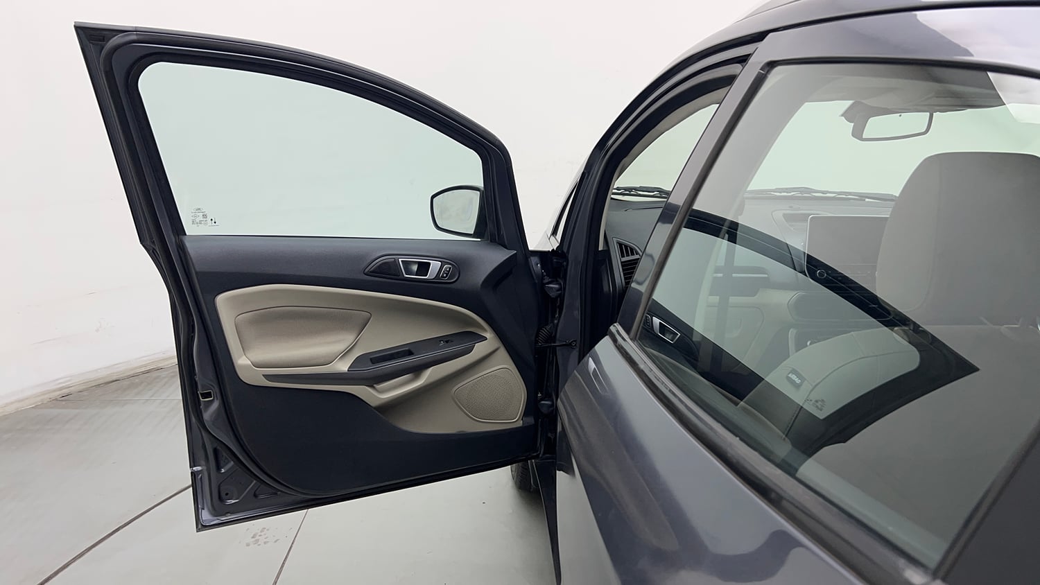 Used 2020 Ford EcoSport Titanium Plus 1.5L Ti-VCT AT Petrol Automatic interior LEFT FRONT DOOR OPEN VIEW