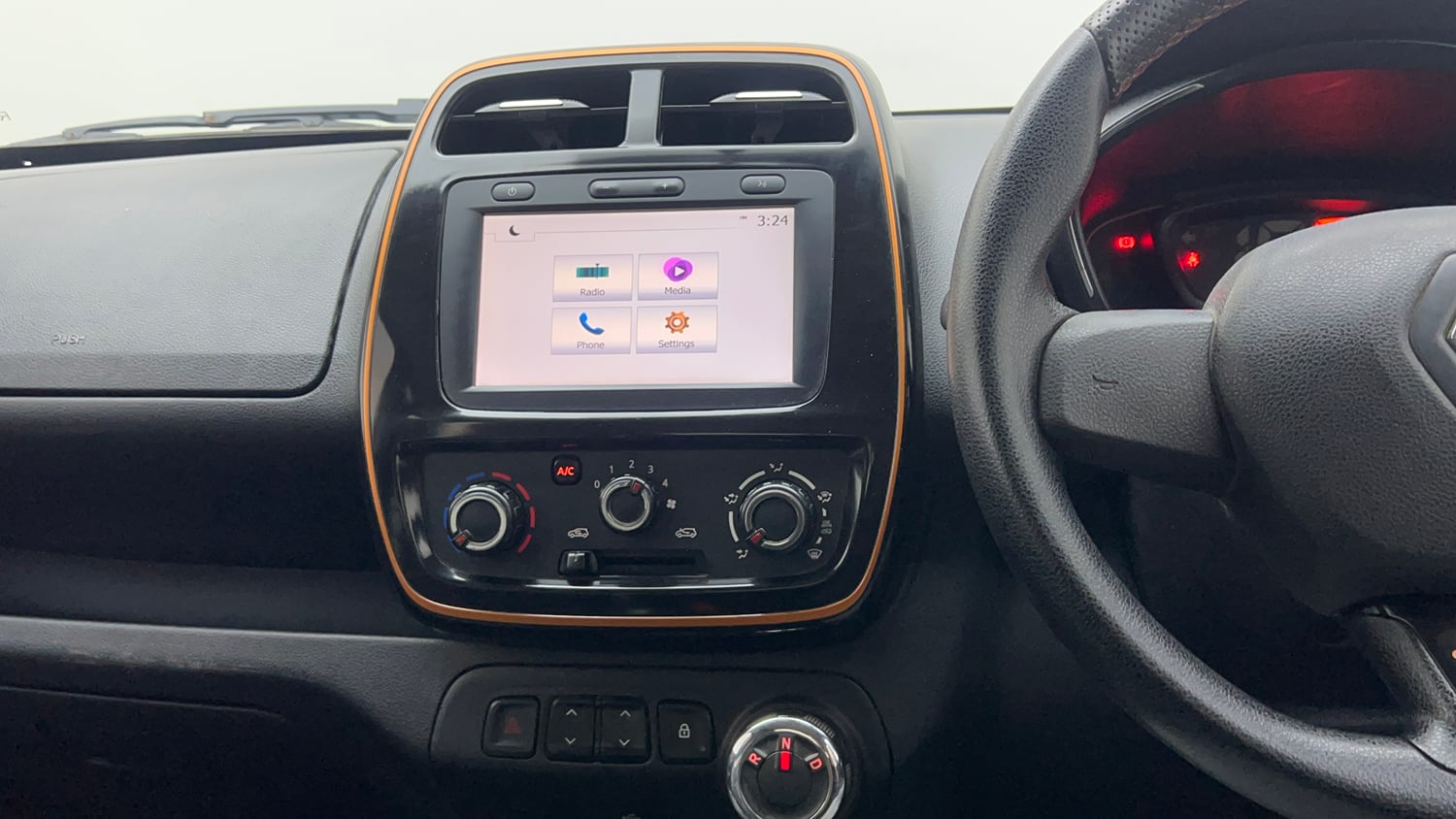 Used 2020 Renault Kwid CLIMBER 1.0 AMT Petrol Automatic interior MUSIC SYSTEM & AC CONTROL VIEW