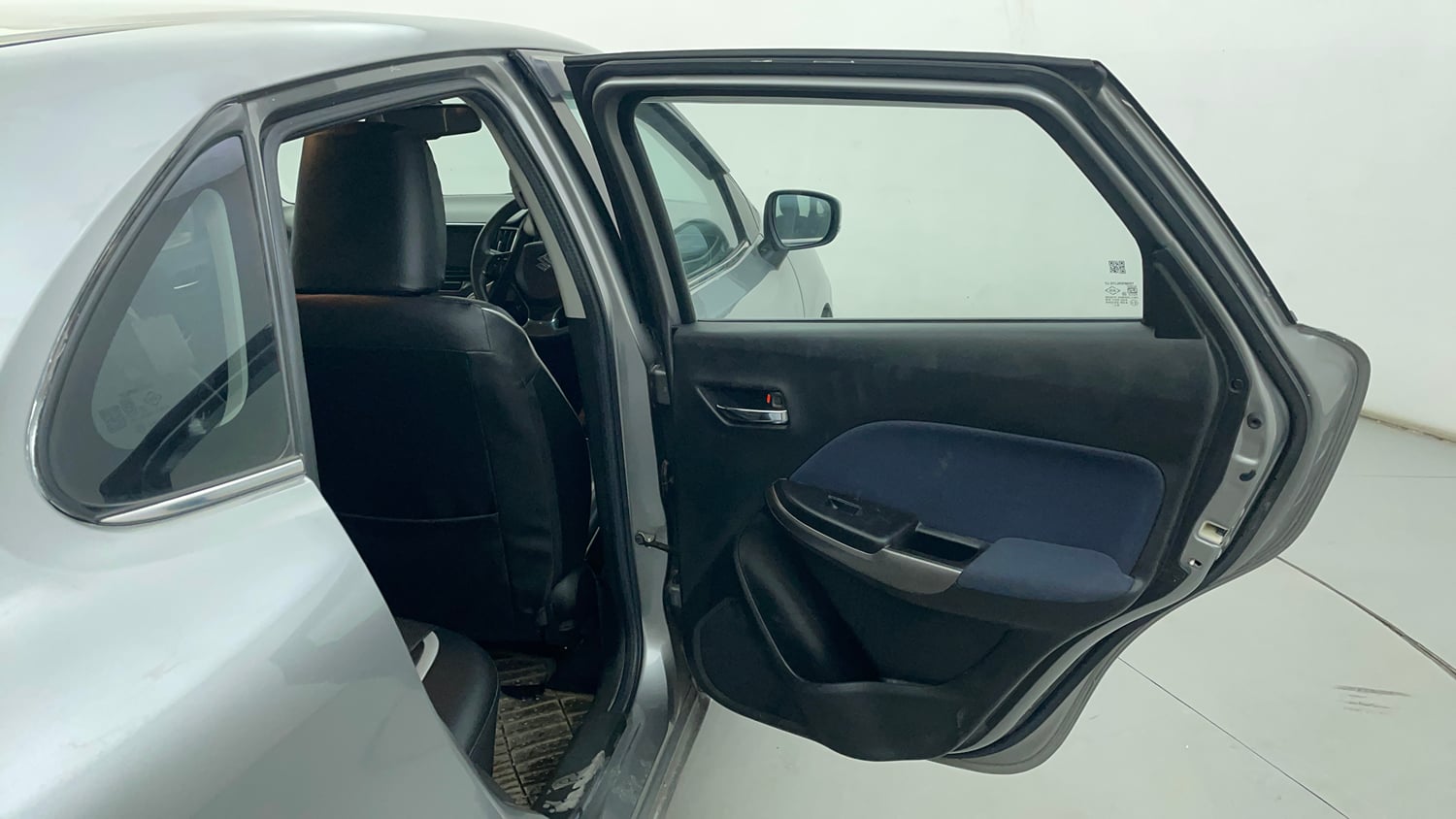 Used 2020 Maruti Suzuki Baleno Zeta Petrol Manual interior RIGHT REAR DOOR OPEN VIEW