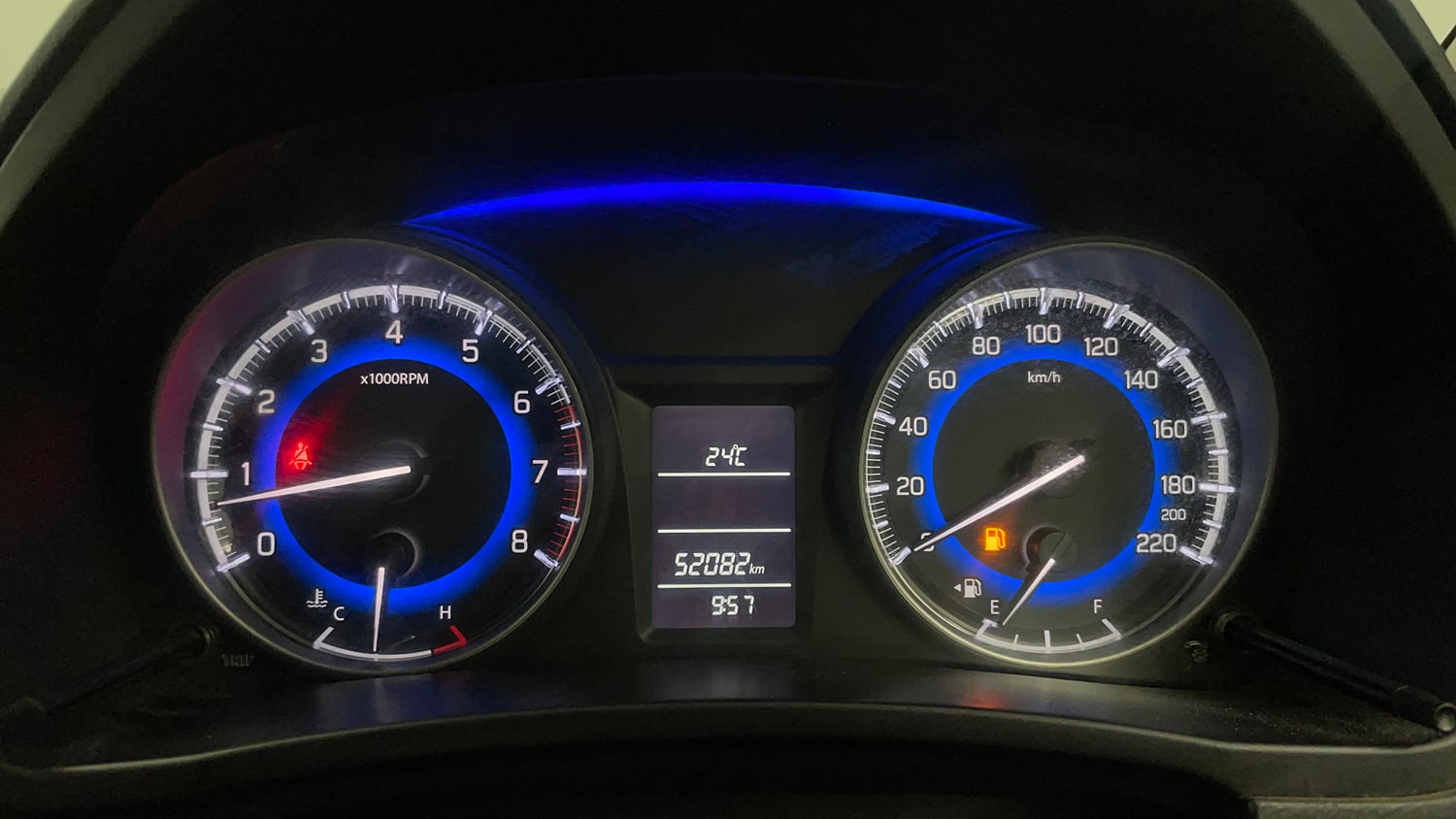 Used 2017 Maruti Suzuki Baleno Delta 1.2 Petrol Manual interior CLUSTERMETER VIEW