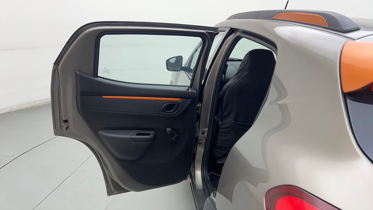 Used 2020 Renault Kwid CLIMBER 1.0 AMT Petrol Automatic interior LEFT REAR DOOR OPEN VIEW