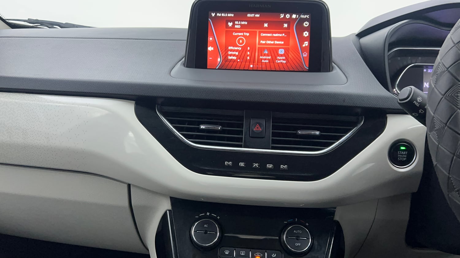 Used 2022 Tata Nexon XZA Plus Diesel Diesel Automatic interior MUSIC SYSTEM & AC CONTROL VIEW