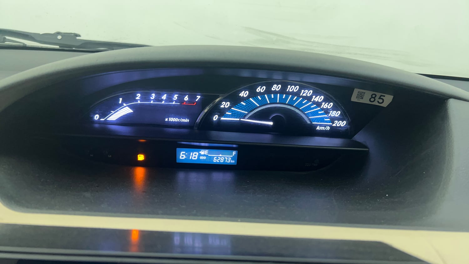 Used 2017 Toyota Platinum Etios V Petrol Manual interior CLUSTERMETER VIEW