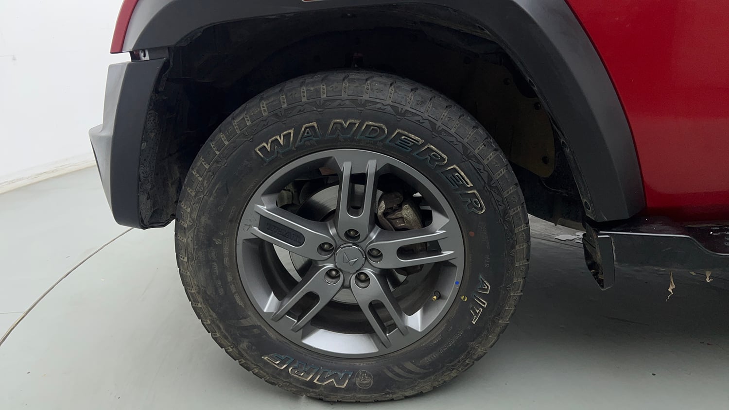 Used 2024 Mahindra Thar LX Hard Top Petrol AT RWD Petrol Automatic tyres LEFT FRONT TYRE RIM VIEW