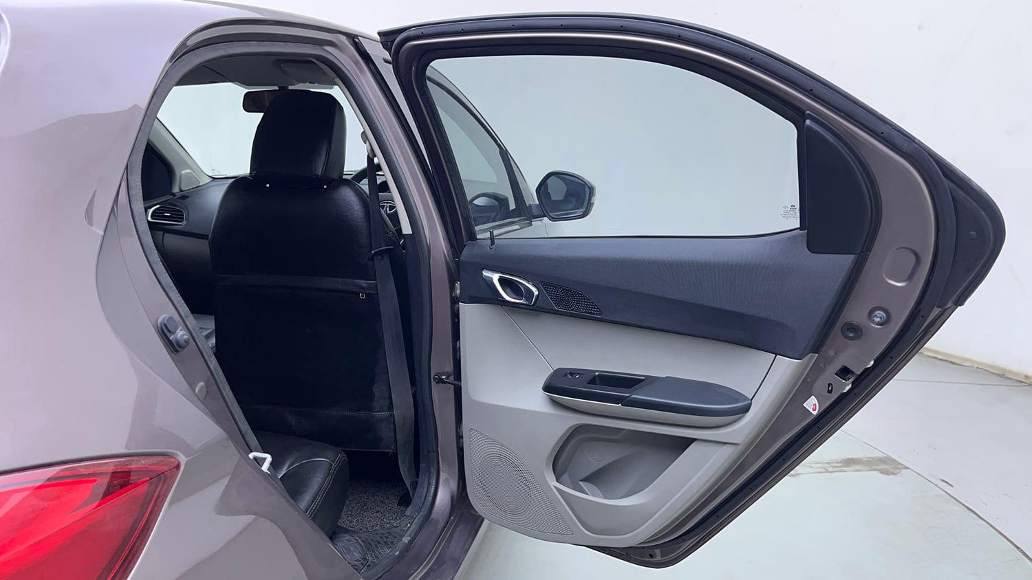 Used 2016 Tata Tiago Revotron XZ Petrol Manual interior RIGHT REAR DOOR OPEN VIEW