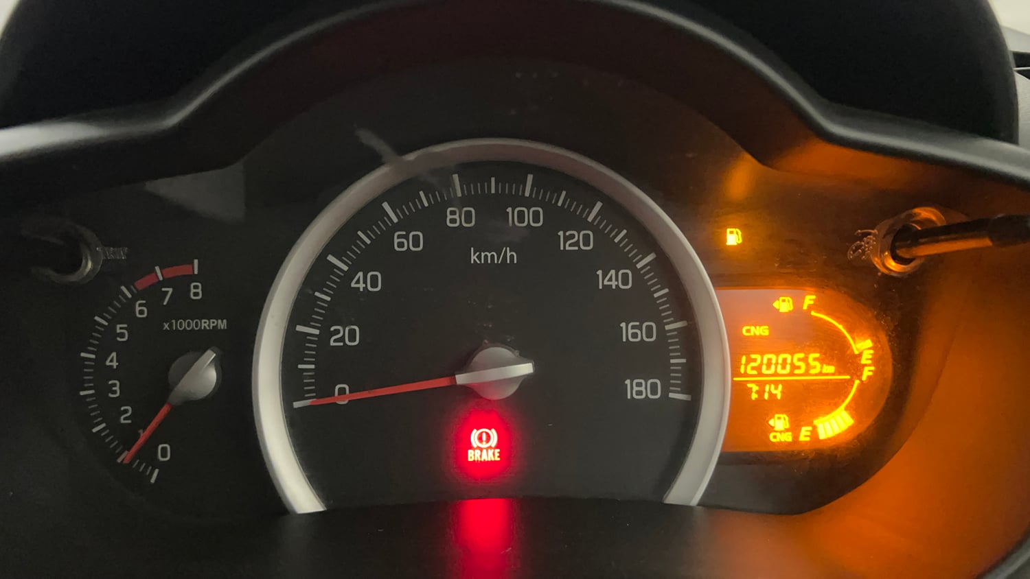 Used 2017 Maruti Suzuki Celerio VXi CNG Cng Manual interior CLUSTERMETER VIEW