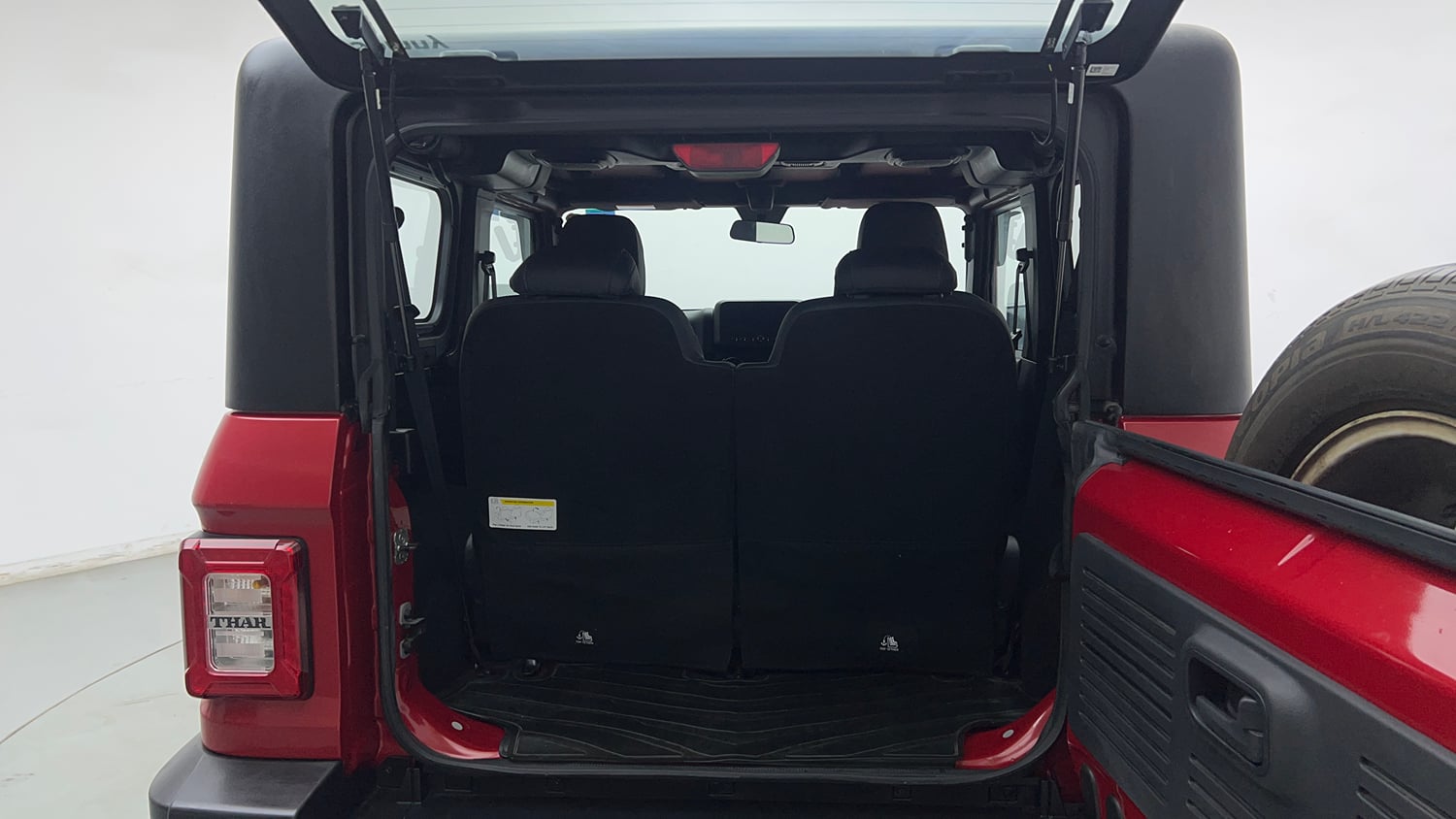 Used 2024 Mahindra Thar LX Hard Top Petrol AT RWD Petrol Automatic interior DICKY INSIDE VIEW