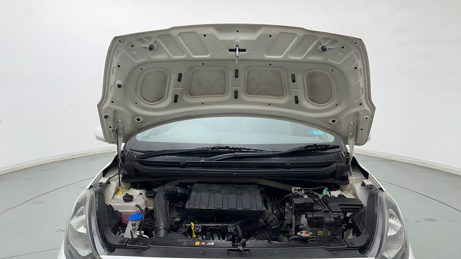 Used 2024 Hyundai Grand i10 Nios Magna 1.2 Kappa AMT Petrol Automatic engine ENGINE & BONNET OPEN FRONT VIEW