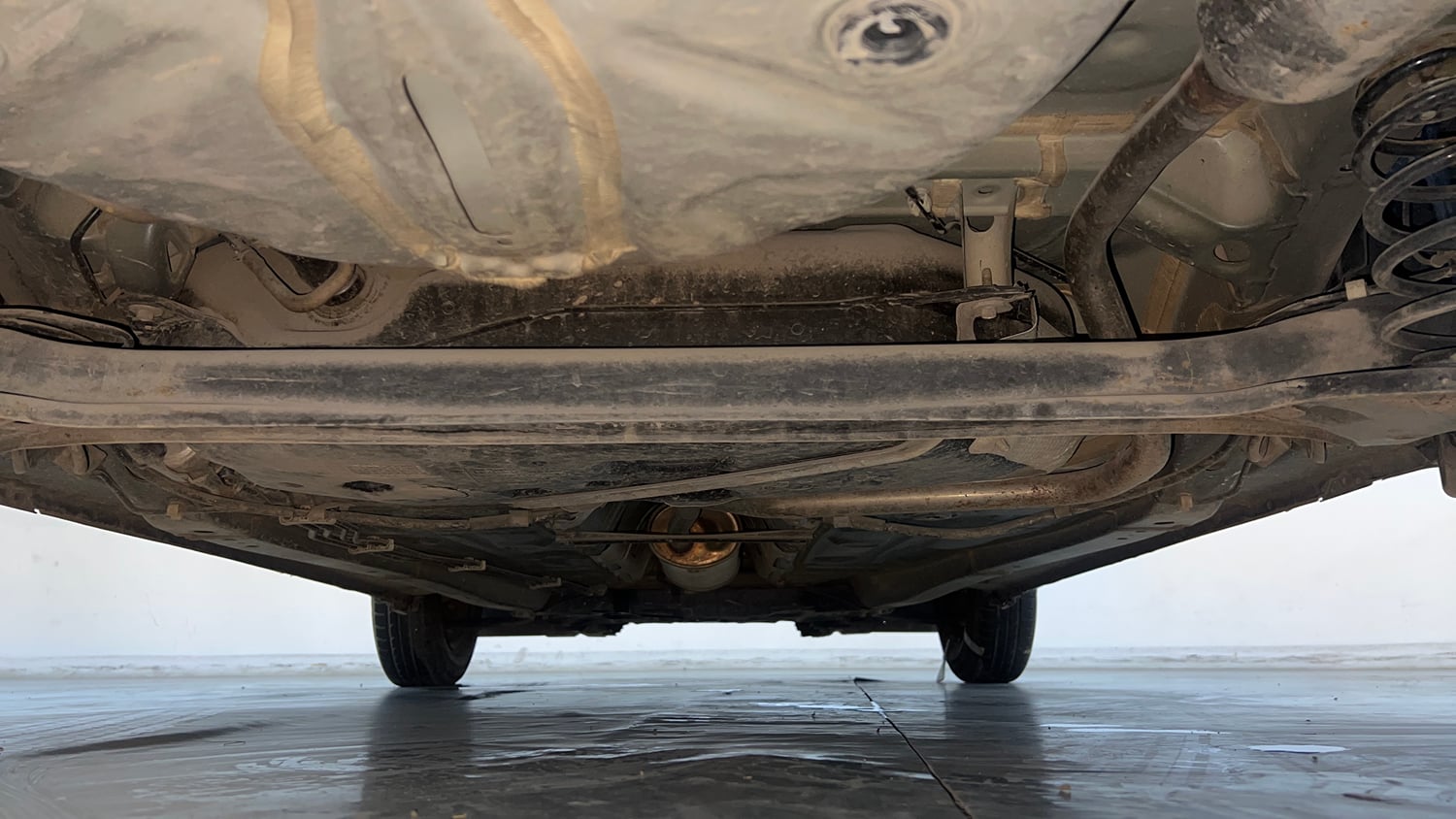 Used 2019 Maruti Suzuki Swift LXi Petrol Manual extra REAR UNDERBODY VIEW (TAKEN FROM REAR)