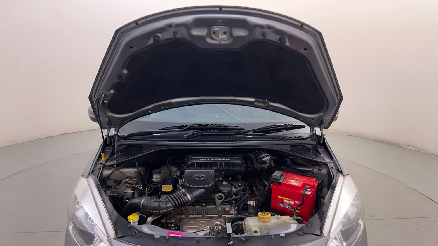 Used 2018 Tata Tigor Revotron XTA Petrol Automatic engine ENGINE & BONNET OPEN FRONT VIEW