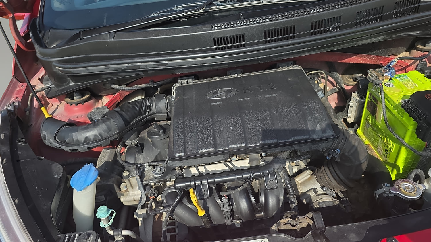 Used 2018 Hyundai Grand i10 Sportz 1.2 Kappa VTVT Petrol Manual engine ENGINE RIGHT SIDE VIEW