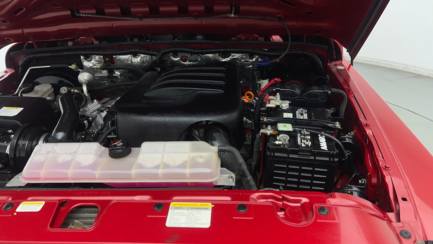 Used 2024 Mahindra Thar LX Hard Top Petrol AT RWD Petrol Automatic engine ENGINE LEFT SIDE VIEW