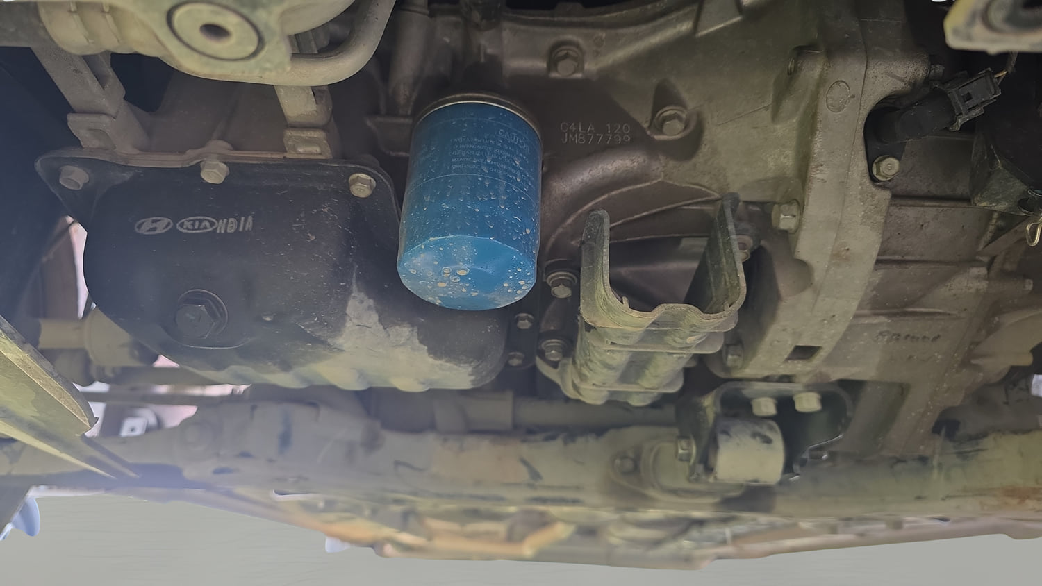Used 2018 Hyundai Grand i10 Sportz 1.2 Kappa VTVT Petrol Manual extra FRONT LEFT UNDERBODY VIEW