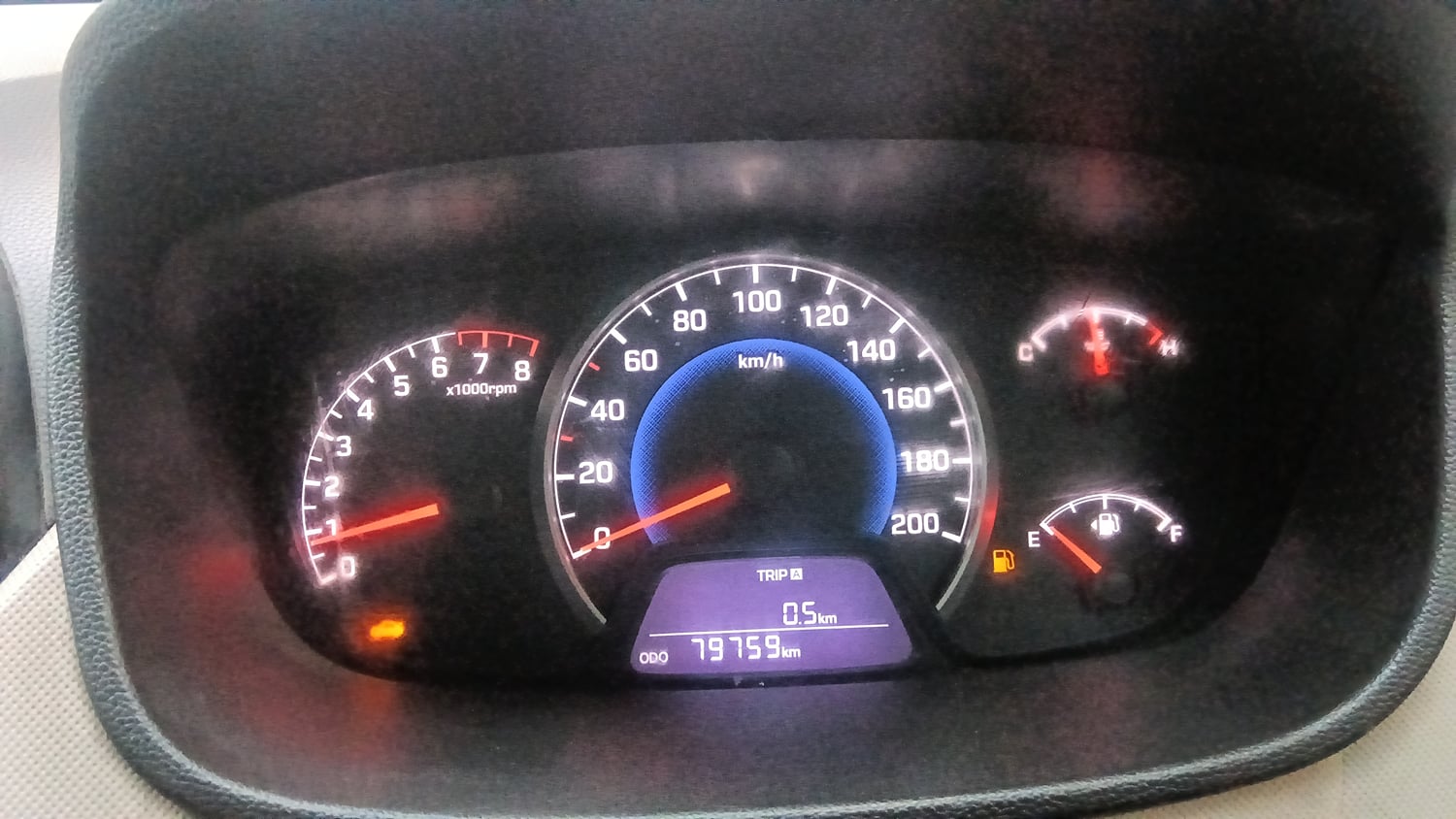 Used 2015 Hyundai Grand i10 Sportz 1.2 Kappa VTVT Petrol Manual interior CLUSTERMETER VIEW
