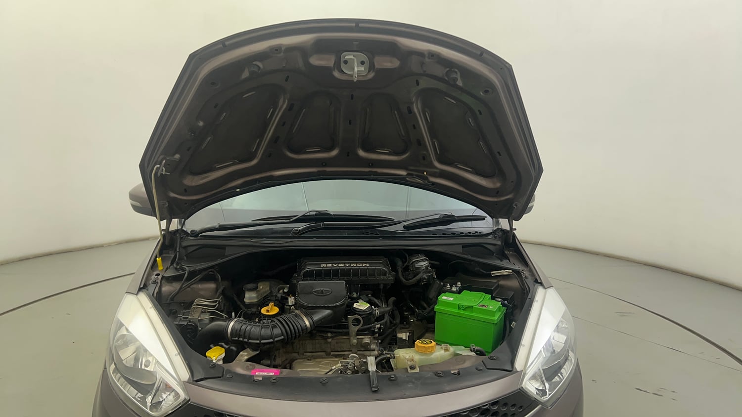 Used 2017 Tata Tiago Revotron XZA Petrol Automatic engine ENGINE & BONNET OPEN FRONT VIEW