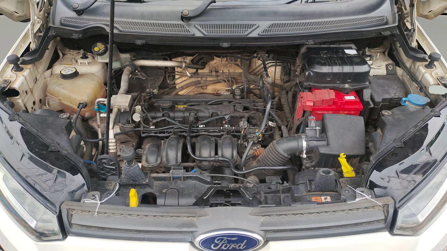 Used 2014 Ford EcoSport Trend 1.5 Ti-VCT Petrol Manual engine ENGINE & BONNET OPEN FRONT VIEW