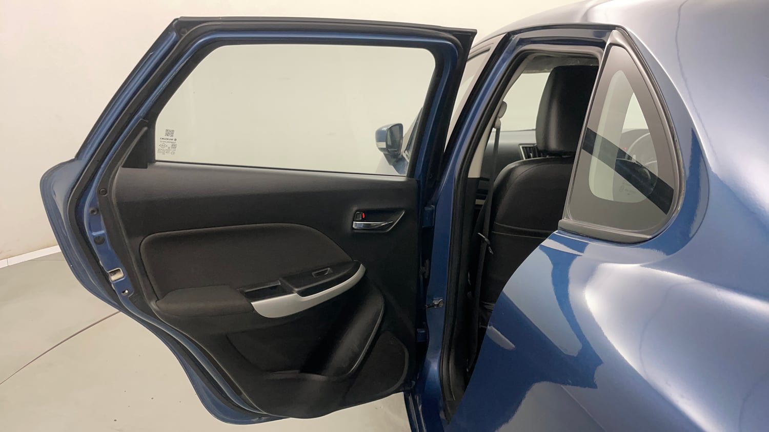 Used 2017 Maruti Suzuki Baleno Delta 1.2 Petrol Manual interior LEFT REAR DOOR OPEN VIEW