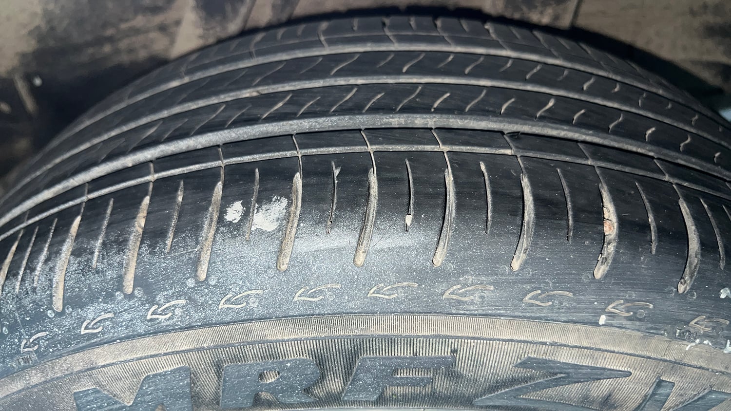 Used 2024 Honda City VX Petrol MT Petrol Manual tyres LEFT REAR TYRE TREAD VIEW