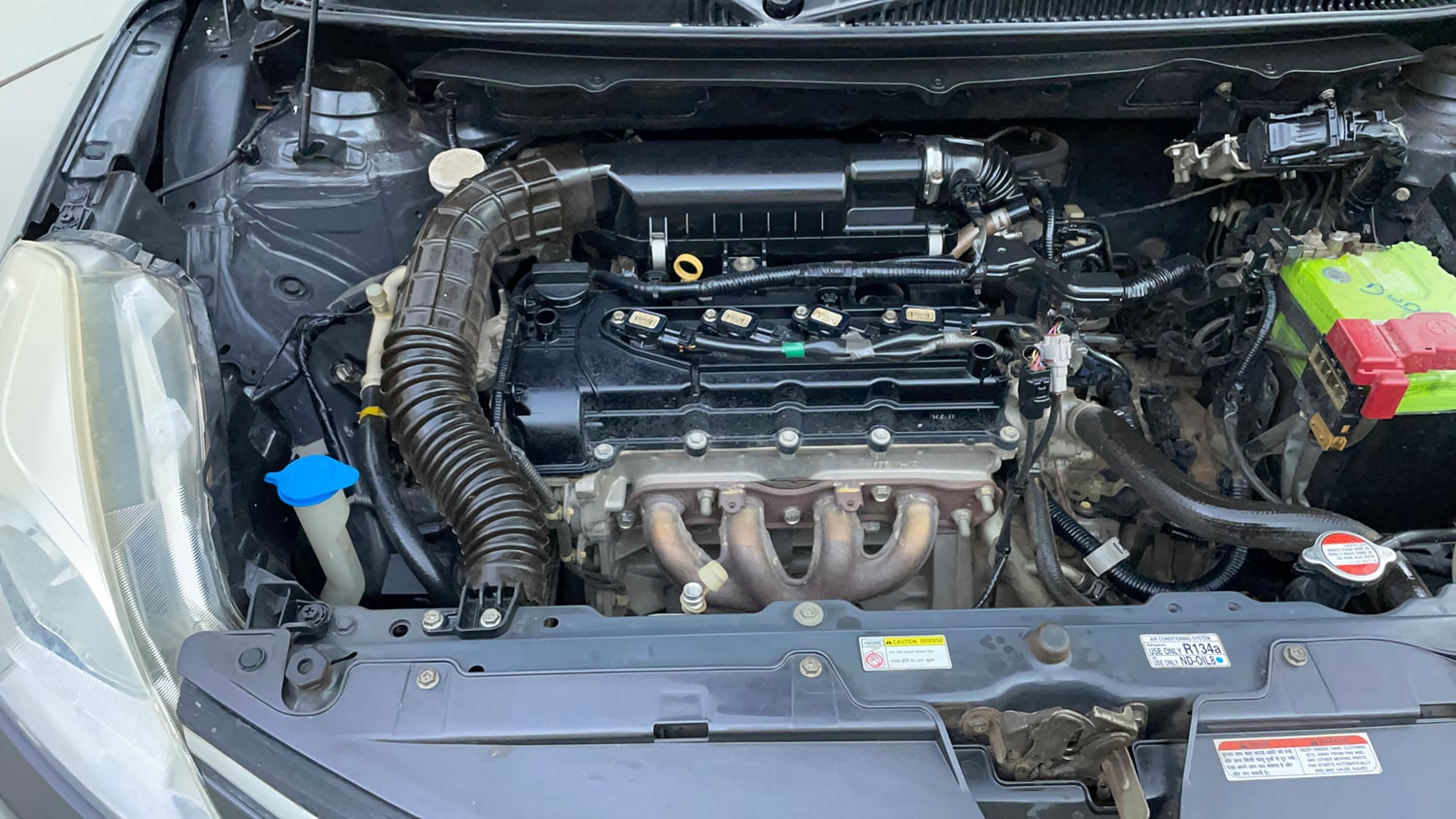 Used 2017 Maruti Suzuki Baleno Delta 1.2 AT Petrol Automatic engine ENGINE RIGHT SIDE VIEW