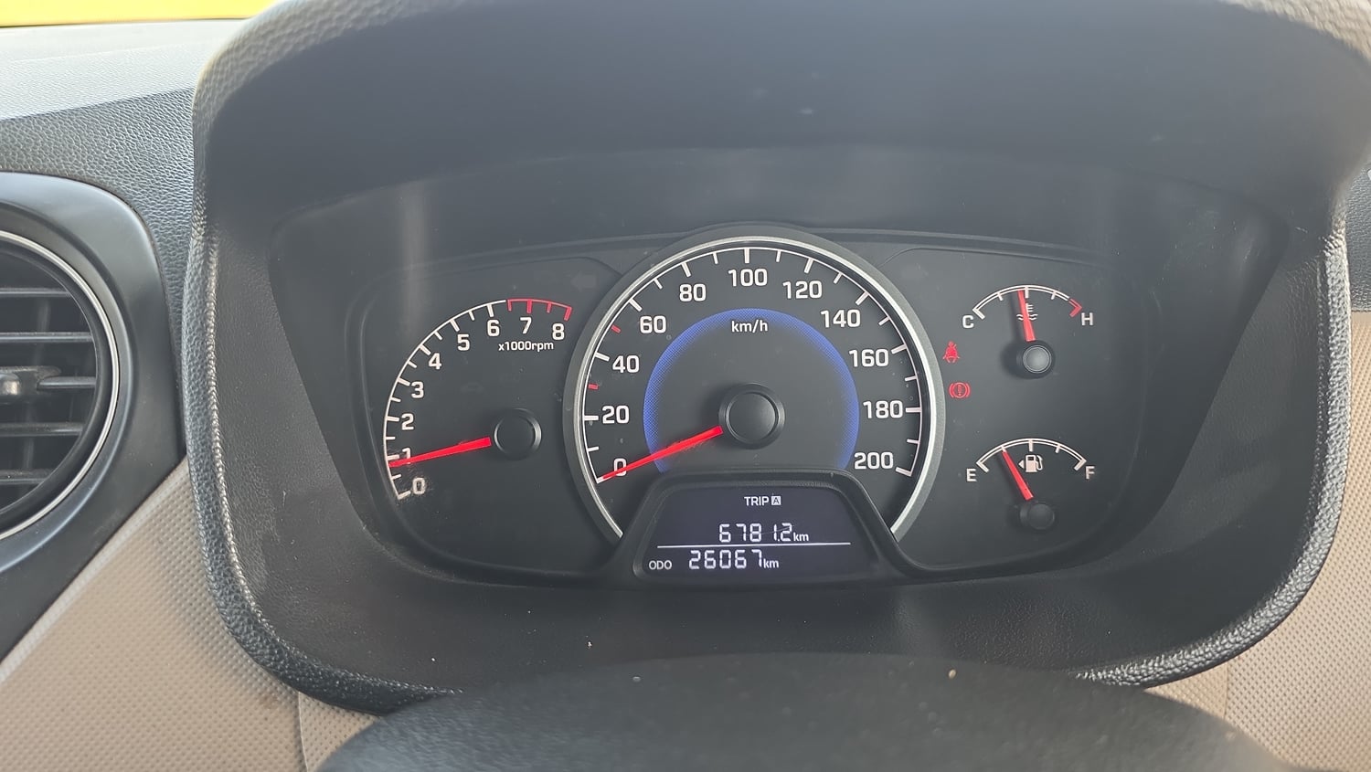Used 2018 Hyundai Grand i10 Sportz 1.2 Kappa VTVT Petrol Manual interior CLUSTERMETER VIEW